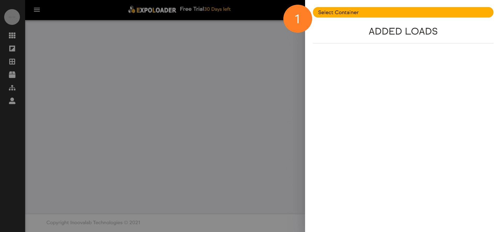 Expoloader setting up loading space - 1