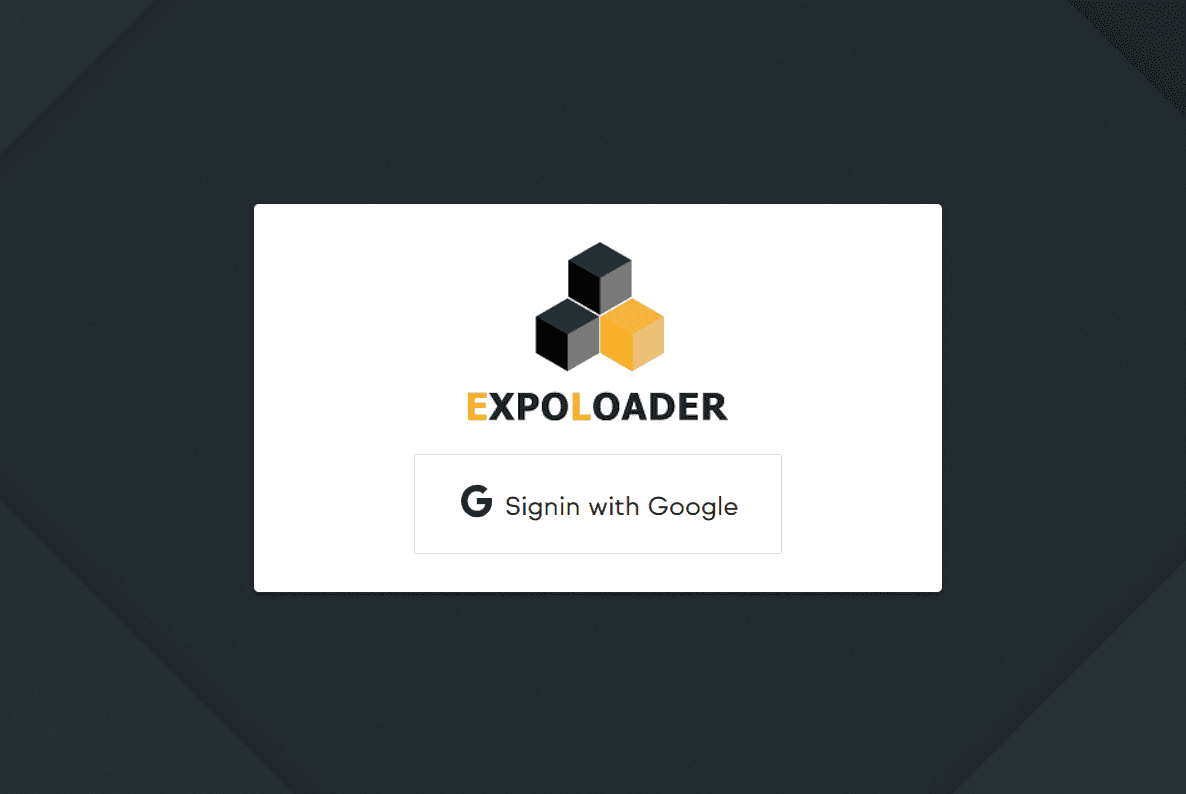 ExpoLoader sign up and login 