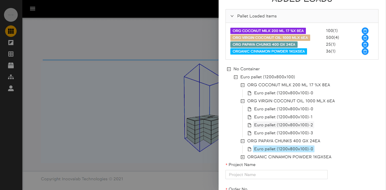 See how your pallet loaded