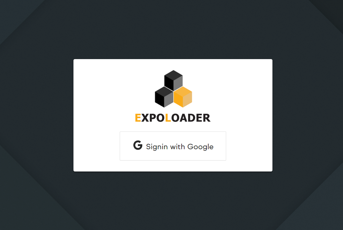 ExpoLoader sign up and login 